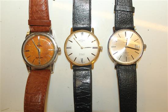 Omega gents wristwatch & 2 others